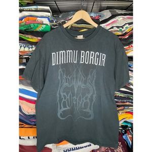 Y2K Dimmu Borgir Norway Metal Men's XL Concert Band T-Shirt